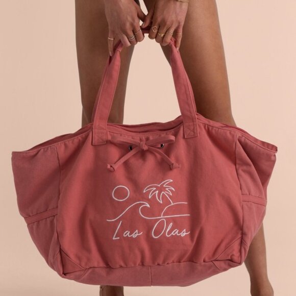 Billabong Sincerely Jules las Olas Canvas Tote Bag - Picture 1 of 2